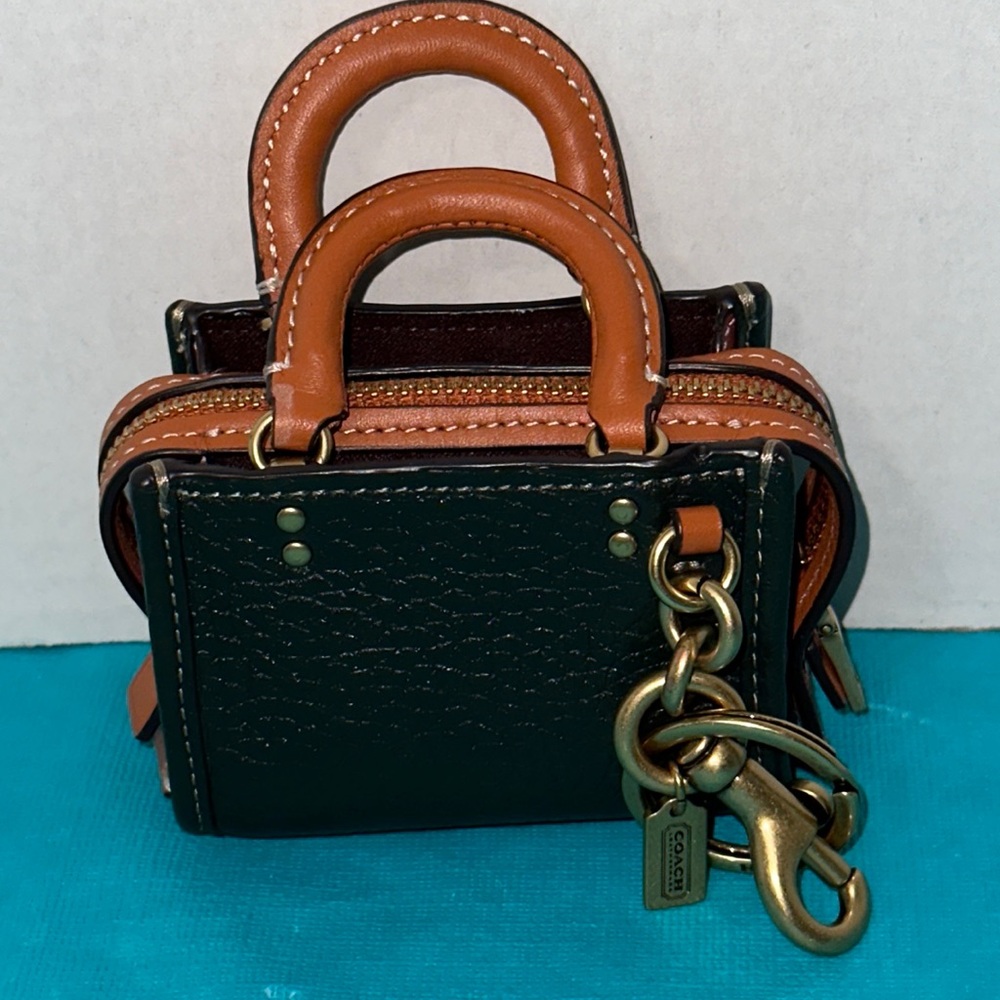 RARE Coach Mini Rogue. (Glovetanned) Charm